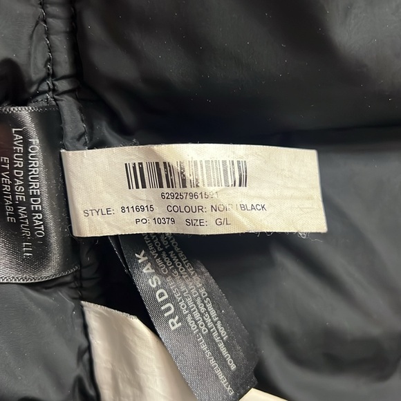 Rudsak Roya Asiatic Raccoon-Fur-Trim Asymmetrical Down Coat Puffer Winter Jacket - Picture 11 of 13